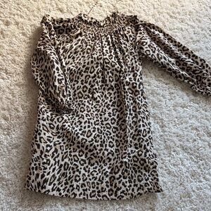 J.Crew Leopard Print Dress EUC size S